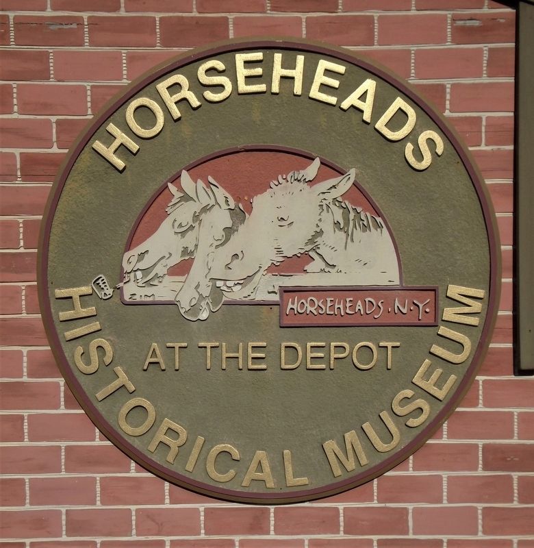 Horseheads Historical Museum Sign at Chemung Railway Depot image. Click for full size.