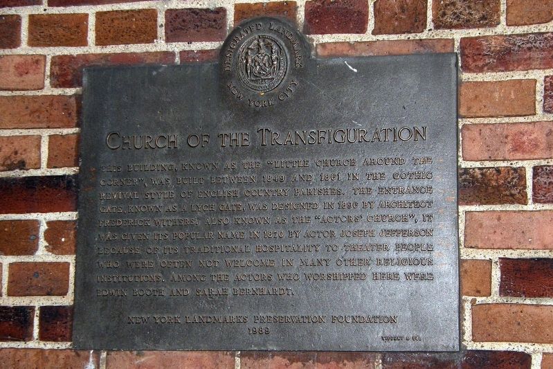 Church of the Transfiguration plaque image. Click for full size.