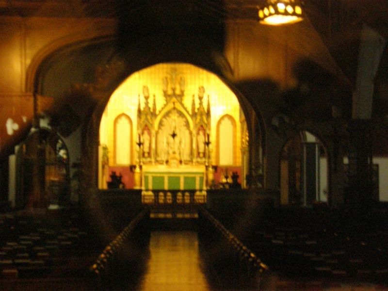 Church of the Transfiguration main altar. Click for full size. Church of the Transfiguration main altar image. Click for full size.