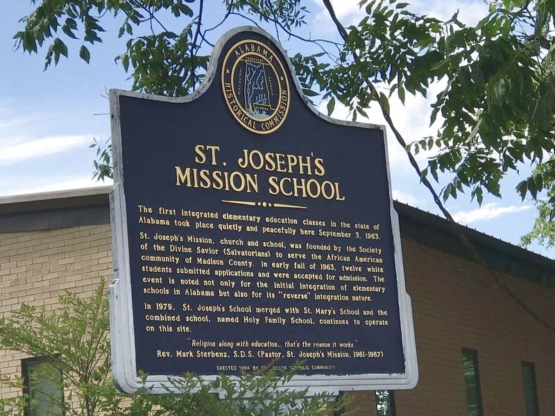 St. Joseph's Mission School Marker image. Click for full size.
