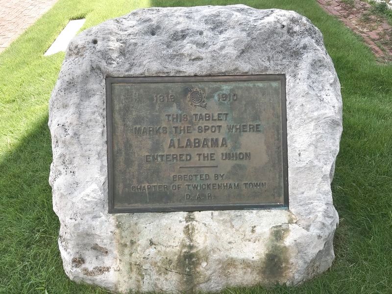 Where Alabama Entered the Union Marker image. Click for full size.