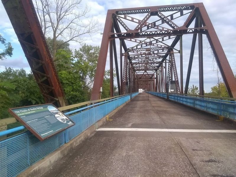Old Chain of Rocks Bridge Marker image. Click for full size.