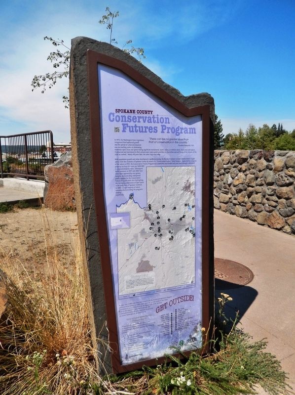 Spokane County Conservation Futures Program Marker image. Click for full size.