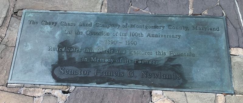 The Chevy Chase Land Company of Montgomery County, Maryland Marker image. Click for full size.