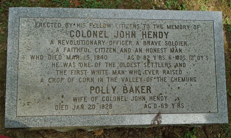 Colonel John Hendy Marker image. Click for full size.