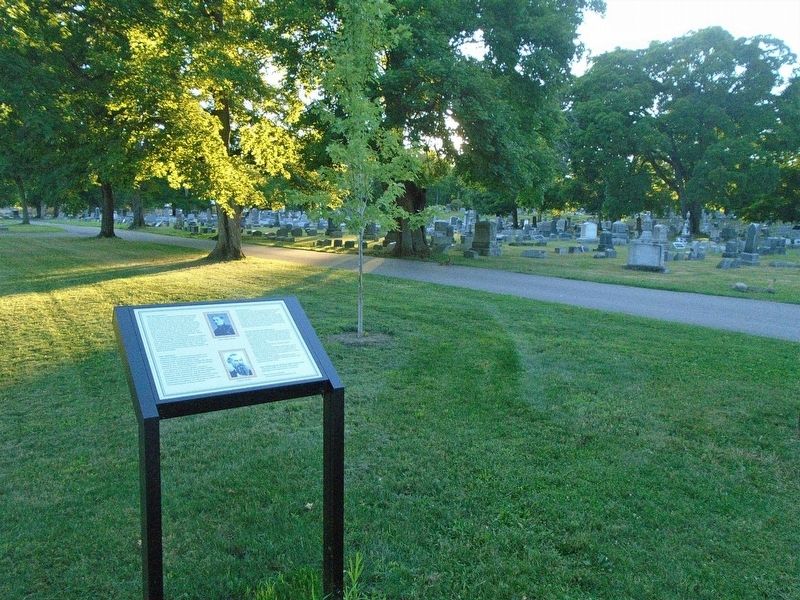 Woodlawn Cemetery History Marker image. Click for full size.