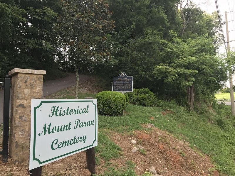 Mount Paran Campground and Cemetery Marker image. Click for full size.