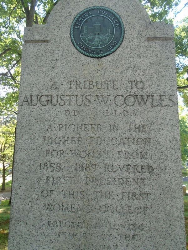 Augustus W. Cowles Marker Detail. Click for full size. Augustus W. Cowles Marker Detail image. Click for full size.