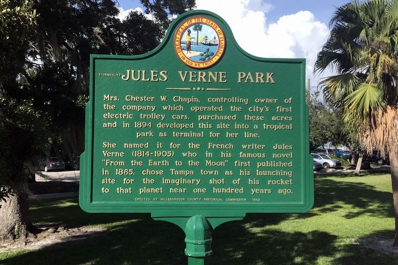 (Formerly) Jules Verne Park Marker image. Click for full size.