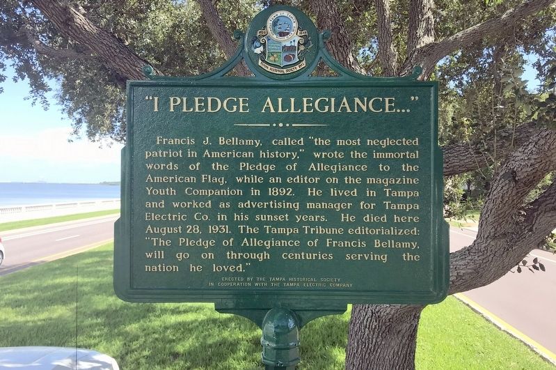 "I Pledge Allegiance" Marker. Click for full size. "I Pledge Allegiance" Marker image. Click for full size.