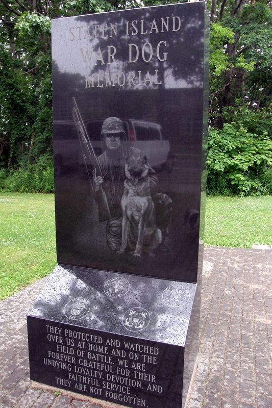 Staten Island War Dog Memorial. Click for full size. Staten Island War Dog Memorial image. Click for full size.