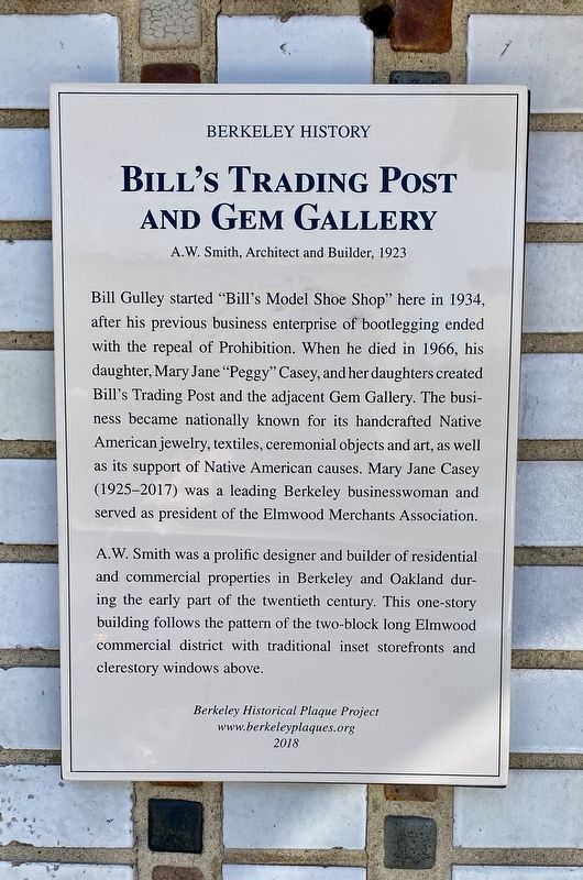 Bill's Trading Post and Gem Gallery Marker image. Click for full size.