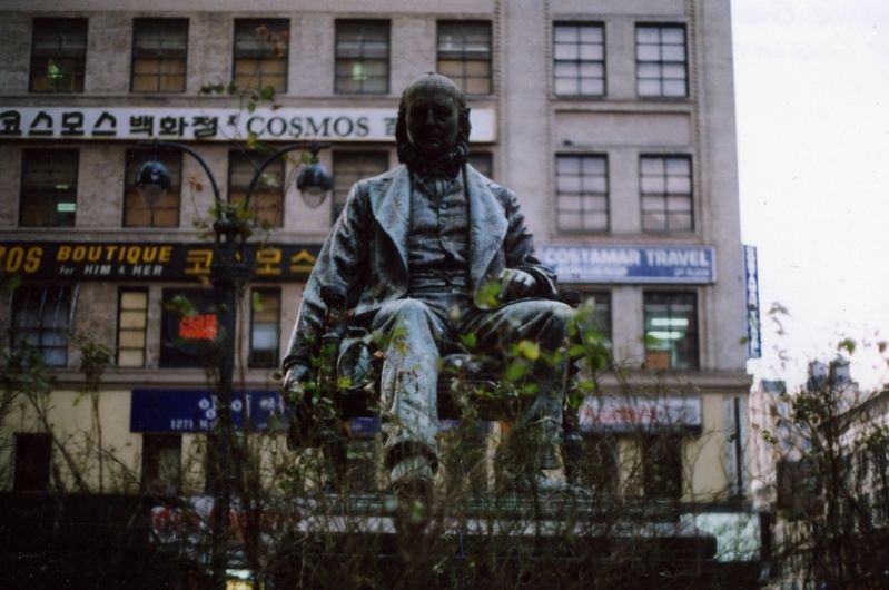 Horace Greeley monument. Click for full size. Horace Greeley monument image. Click for full size.