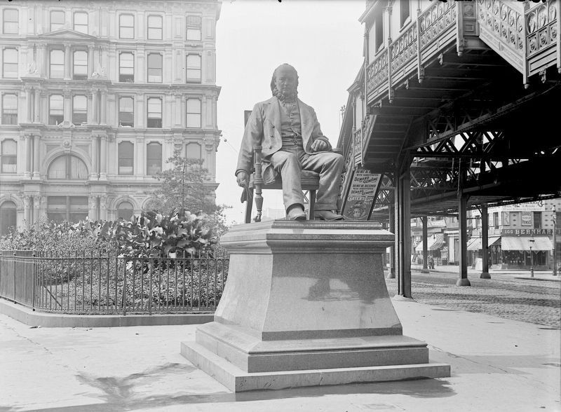 <i>Statue of Horace Greeley, New York City</i> image. Click for full size.