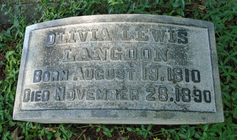 Olivia Langdon Grave Marker image. Click for full size.