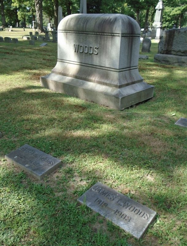 James Woods Grave Marker image. Click for full size.