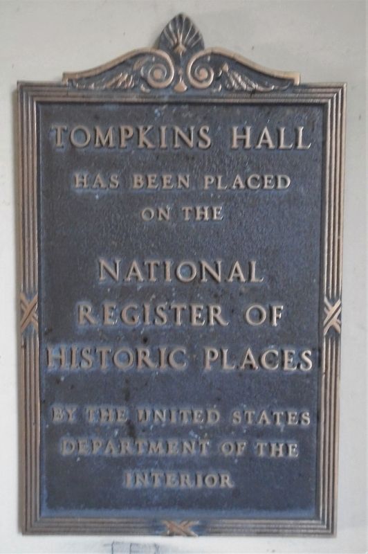 Tompkins Hall NRHP Marker image. Click for full size.