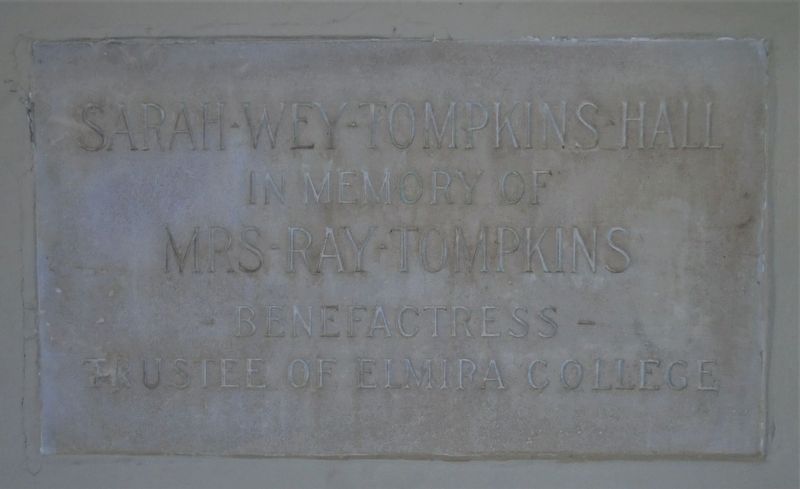 Tompkins Hall Name Stone image. Click for full size.