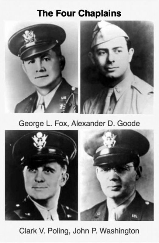 The Four Chaplains. Click for full size. The Four Chaplains image. Click for full size.