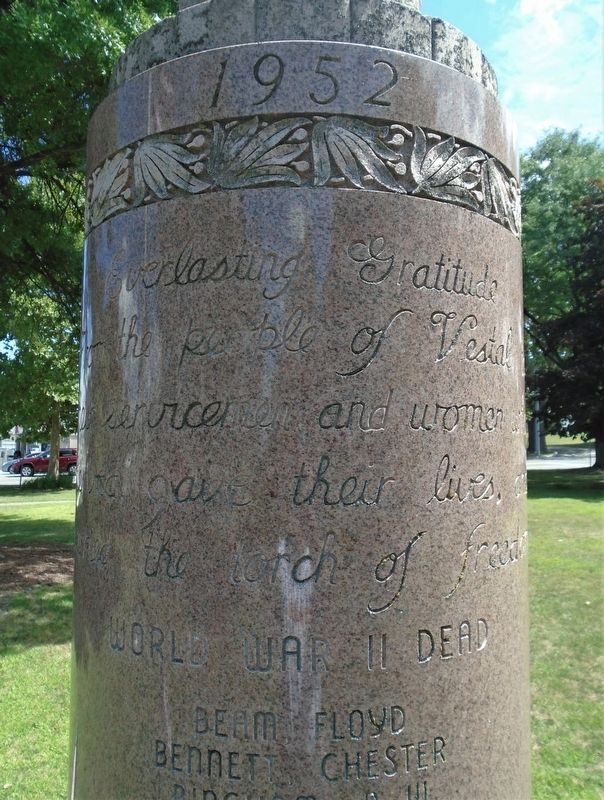 War Memorial Dedication. Click for full size. War Memorial Dedication image. Click for full size.