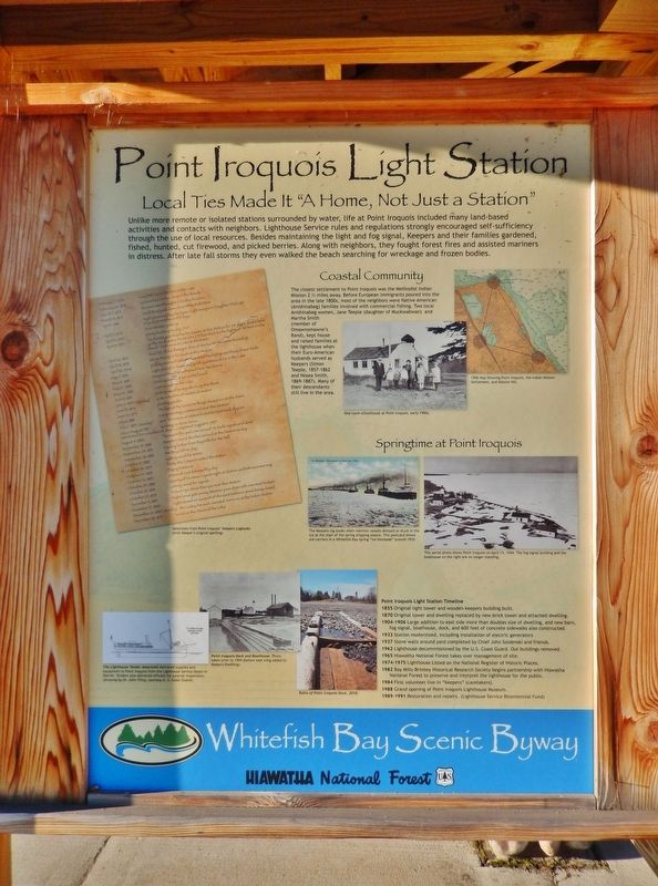 Point Iroquois Light Station Marker image. Click for full size.