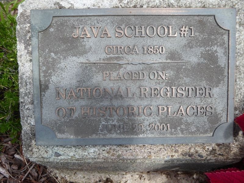 A second marker at the site, located at the base of the flagpole. image. Click for full size.