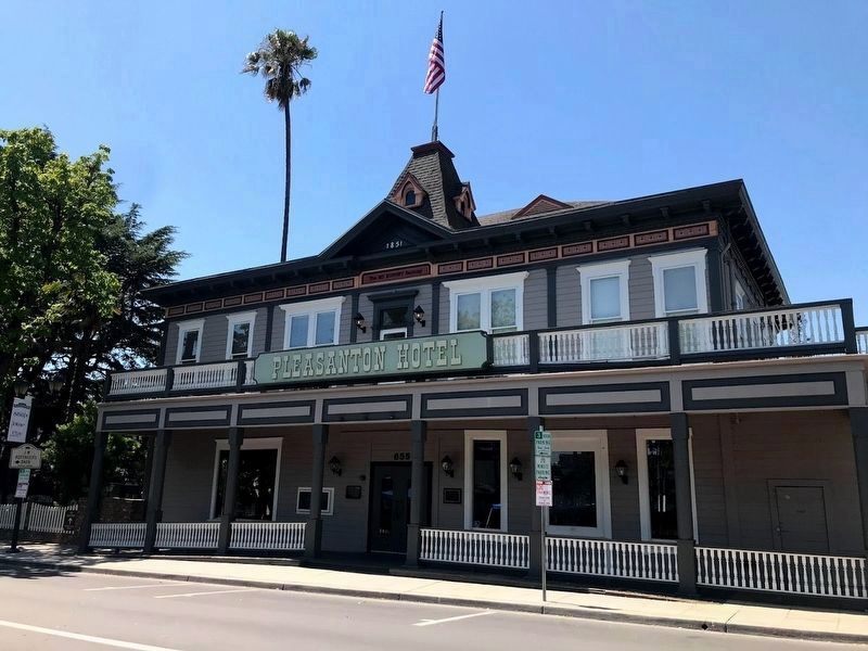 The Pleasanton Hotel Marker image. Click for full size.