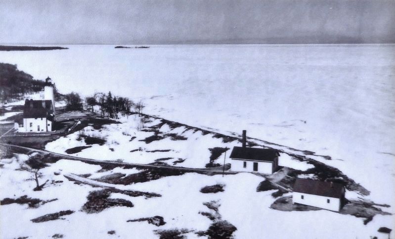 Marker detail: Springtime at Point Iroquois, 1944 image. Click for full size.