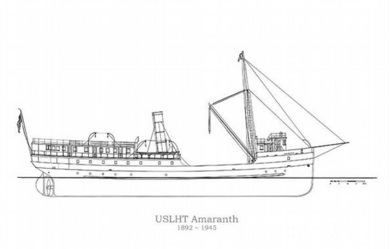 Marker detail: Lighthouse Tender Amaranth image. Click for full size.