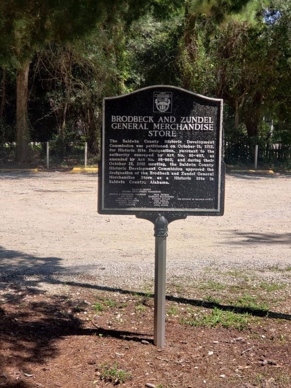 Brodbeck and Zundel General Merchandise Store Marker. Click for full size. Brodbeck and Zundel General Merchandise Store Marker image. Click for full size.