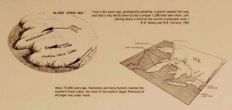 Marker detail: 16,000 Years Ago image. Click for full size.