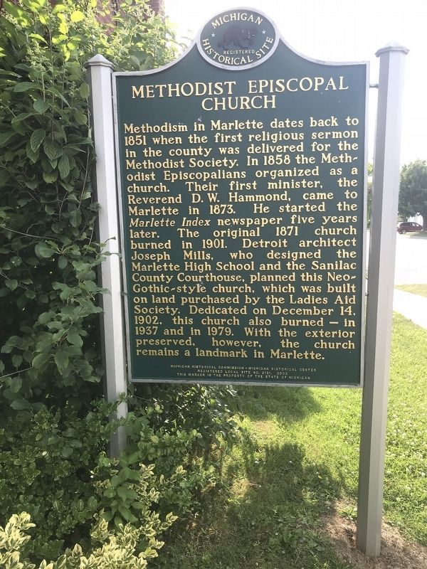 Methodist Episcopal Church Marker image. Click for full size.