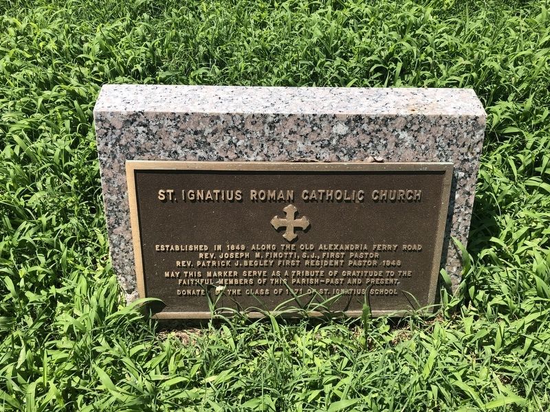 St. Ignatius Roman Catholic Church Marker. Click for full size. St. Ignatius Roman Catholic Church Marker image. Click for full size.