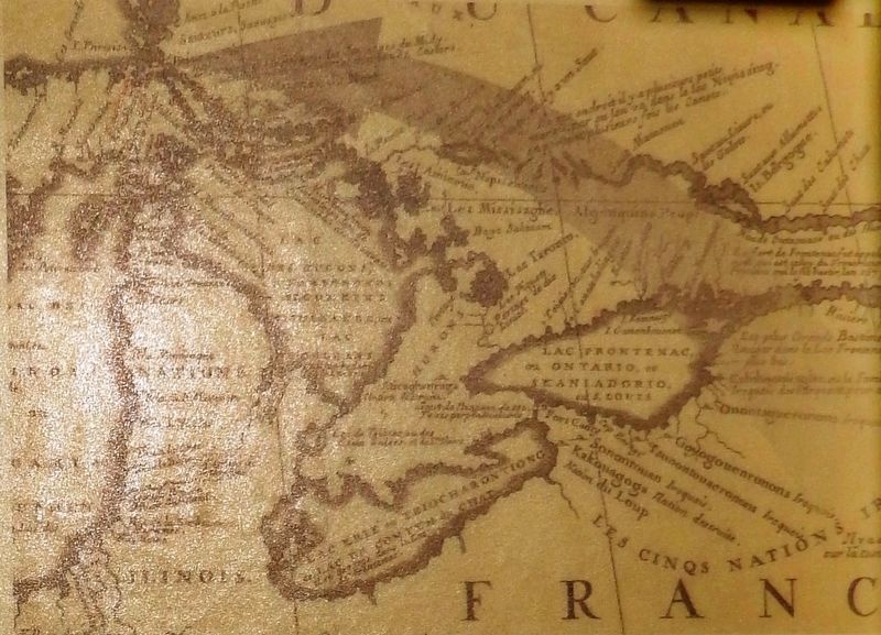 Marker detail: Detail from 1688 map of New France by Vincenzo Coronelli image. Click for full size.