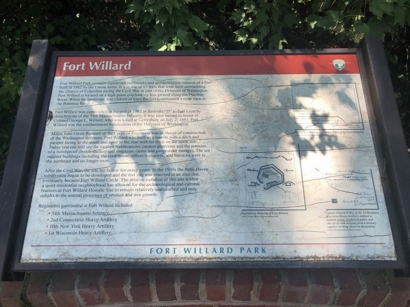 Fort Willard Marker image. Click for full size.