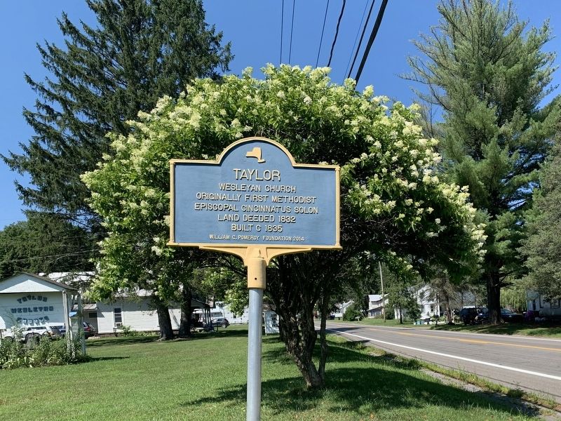 Taylor Wesleyan Church Marker. Click for full size. Taylor Wesleyan Church Marker image. Click for full size.