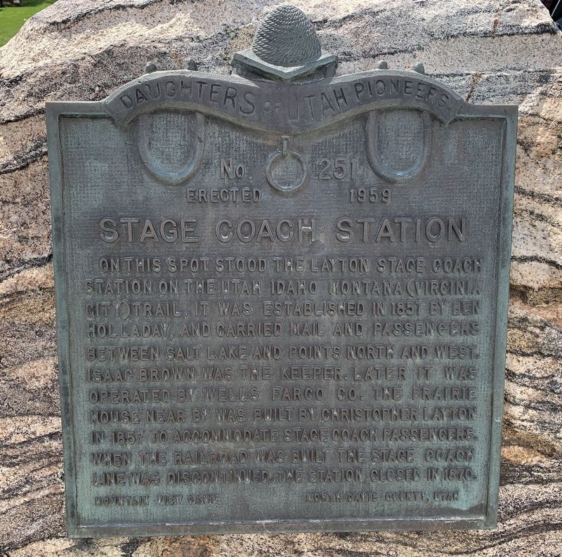 Stage Coach Station Marker image. Click for full size.