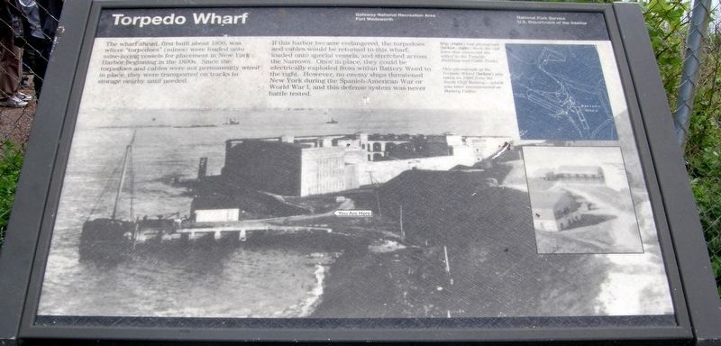 Torpedo Wharf wayside image. Click for full size.