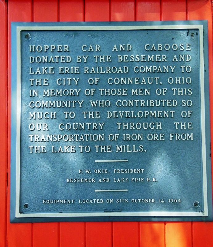Hopper Car and Caboose Marker image. Click for full size.