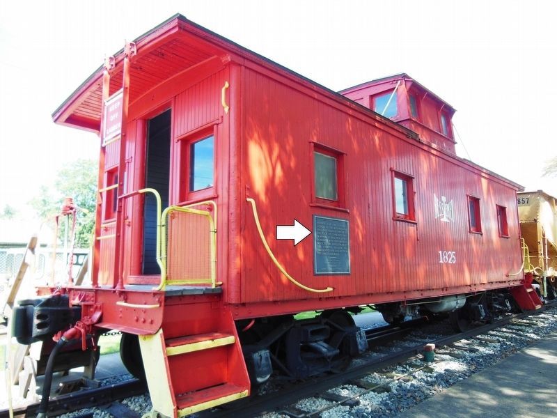 Hopper Car and Caboose Marker image. Click for full size.