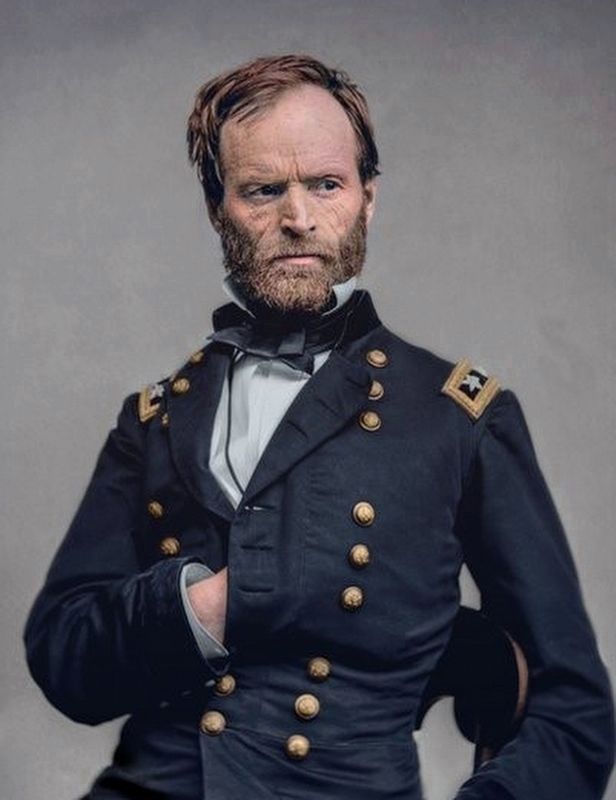 Gen. William T. Sherman, U.S.A.. Click for full size. Gen. William T. Sherman, U.S.A. image. Click for full size.