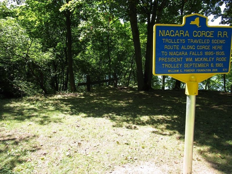 Niagara Gorge R.R. Marker. Click for full size. Niagara Gorge R.R. Marker image. Click for full size.