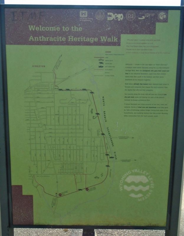 Welcome to the Anthracite Heritage Walk Marker image. Click for full size.