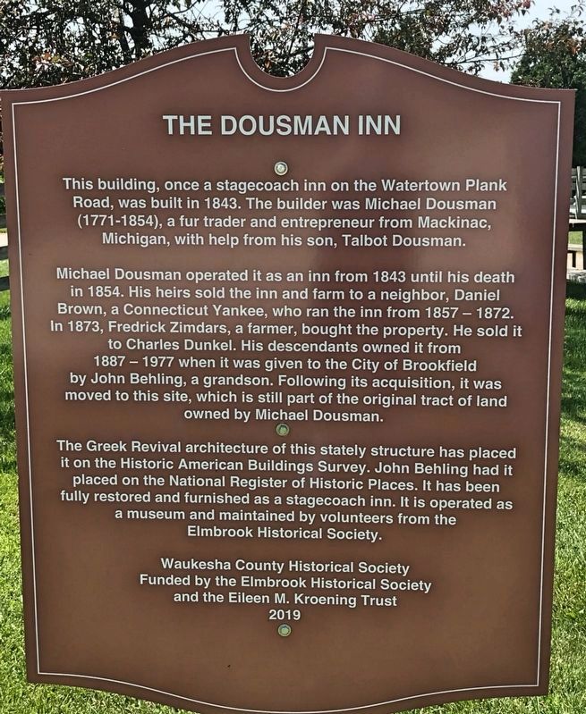 The Dousman Inn image. Click for full size.