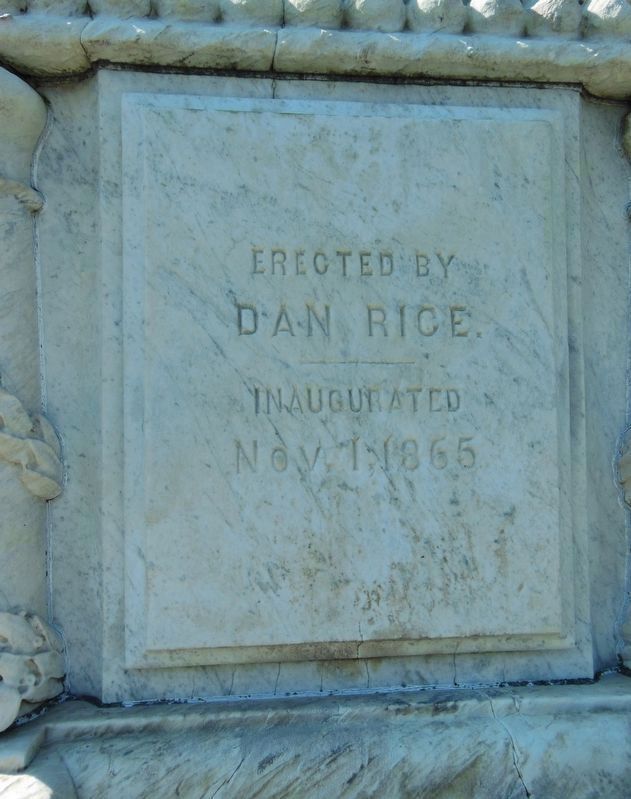 Erie County Soldiers' Monument<br>(<i>south side inscription</i>) image. Click for full size.