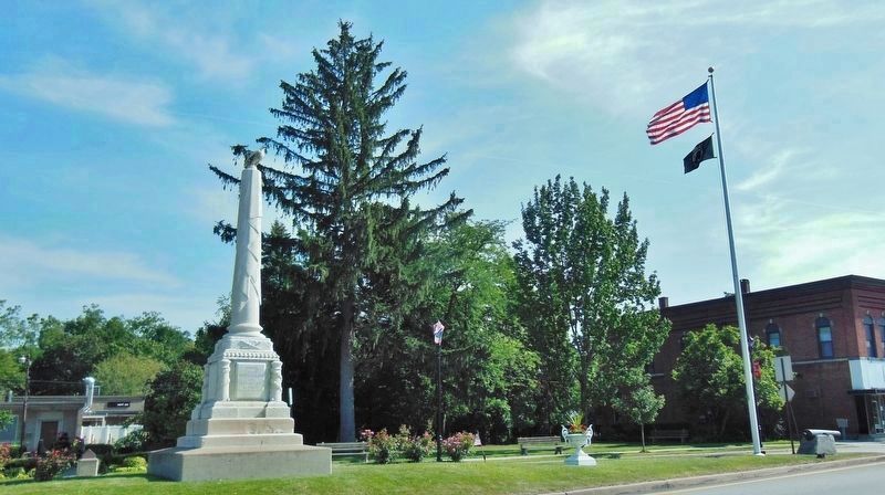 Erie County Soldiers' Monument (<i>looking southwest</i>) image. Click for full size.