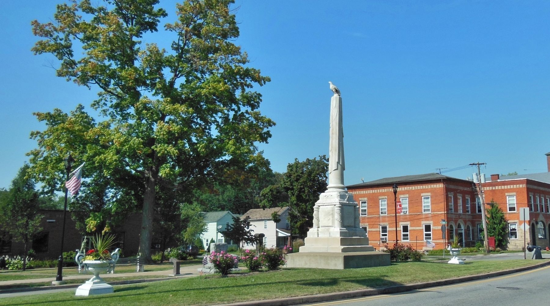 Erie County Soldiers' Monument (<i>looking northeast</i>) image. Click for full size.