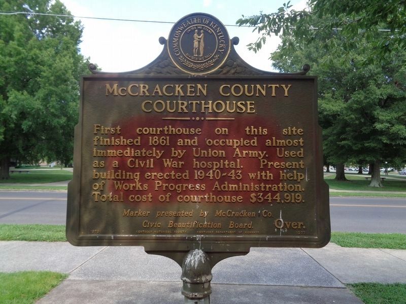 McCracken County Courthouse Marker image. Click for full size.
