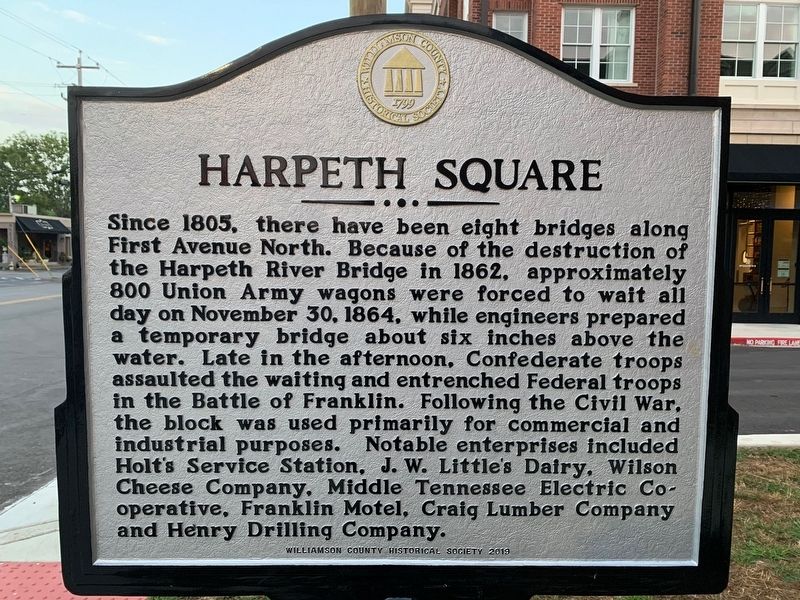 Harpeth Square Marker image. Click for full size.