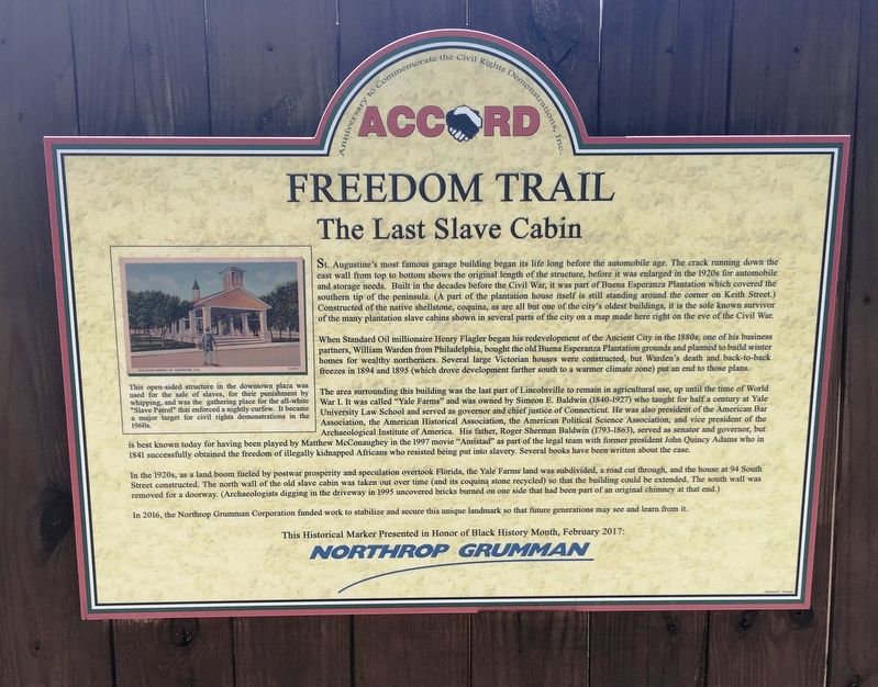 The Last Slave Cabin Marker image. Click for full size.